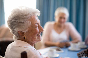 happy residents at memory care nursing homes