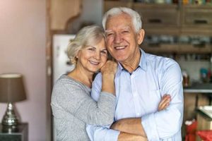 happy couple enjoying senior living programs 