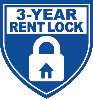 3 year rent lock logo